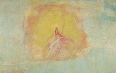 Gott der Vater (Detail), von der Versuchung des Heiligen Antonius, vom Isenheimer Altar von Matthias Grünewald